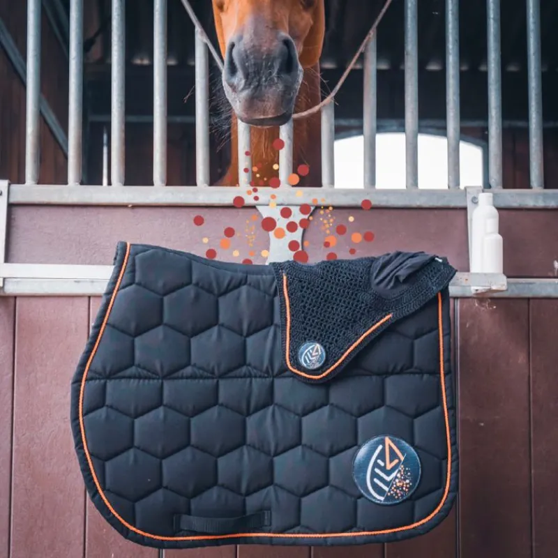 Bonnet anti-mouche cheval thérapeutique Capsular - Akhal< Tapis Et Amortisseurs Thérapeutiques|Accessoires Thérapeutiques