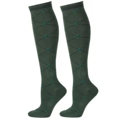 HARRY'S HORSE Chaussettes équitation hautes à carreaux -< Equipement Équitation Pas Cher|Chaussettes Équitation