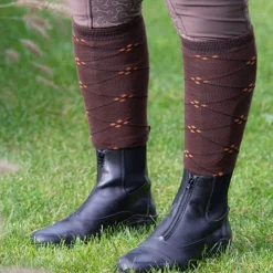HARRY'S HORSE Chaussettes équitation hautes à carreaux -< Equipement Équitation Pas Cher|Chaussettes Équitation