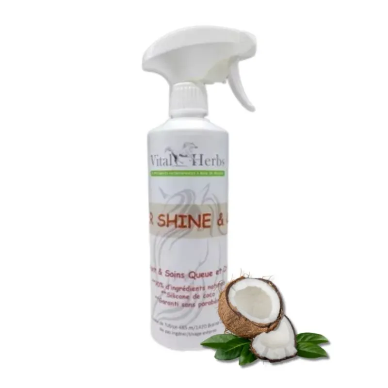 VITAL HERBS Démêlant et lustrant cheval Super Shine & Care -< Lustrant Démêlant Pour Chevaux