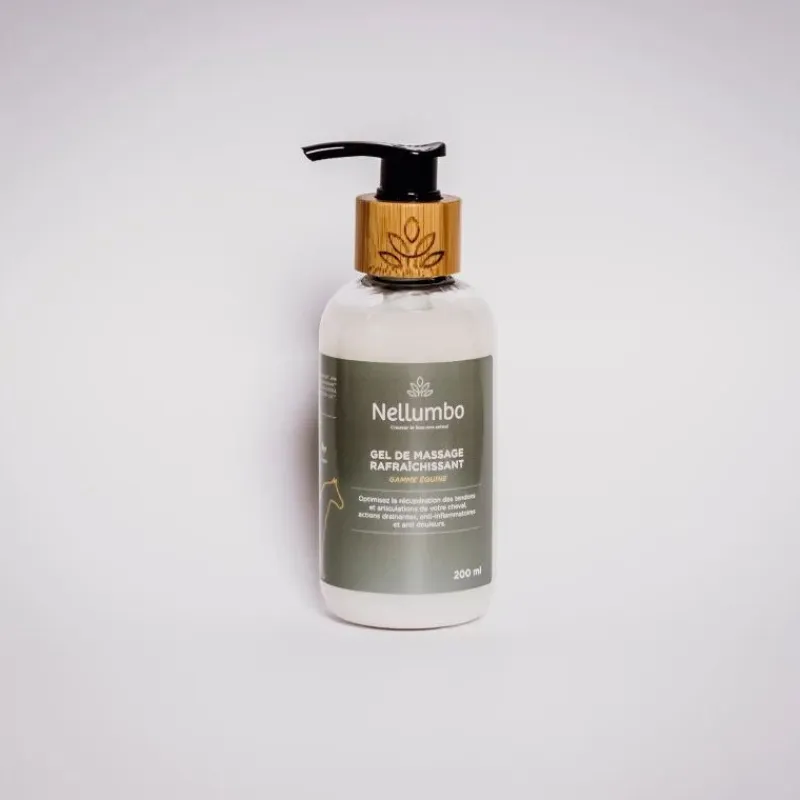 NELLUMBO Gel de massage rafraîchissant cheval -< Baume Et Gel Refroidissant Cheval