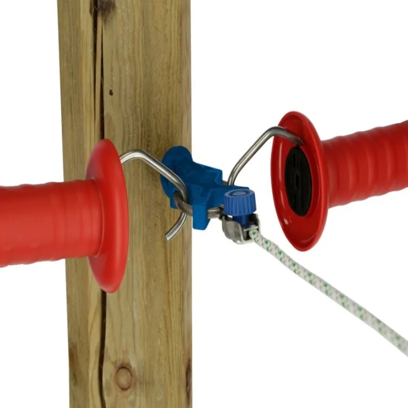 STABLE PRO Isolateur triple ancrage acier inox x6 (départ/fin clôture)< Isolateur Clôture Chevaux