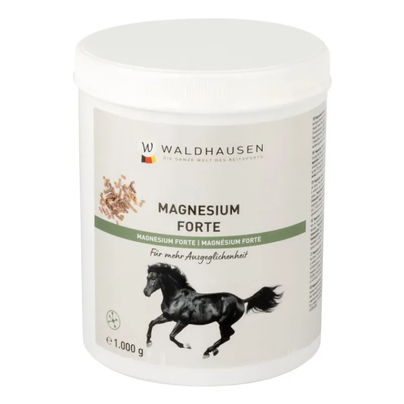 WALDHAUSEN Magnésium cheval Forte 1 kg -< Anti-Stress Cheval Non Dopant|Magnésium Cheval