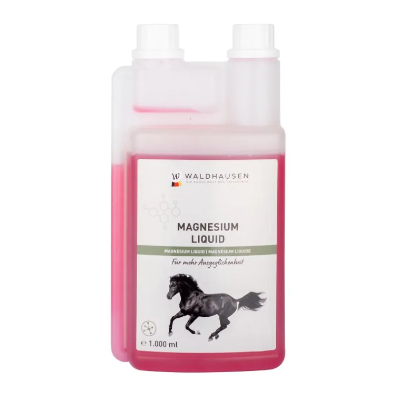 WALDHAUSEN Magnésium liquide anti-stress cheval 1 L -< Anti-Stress Cheval Non Dopant|Magnésium Cheval