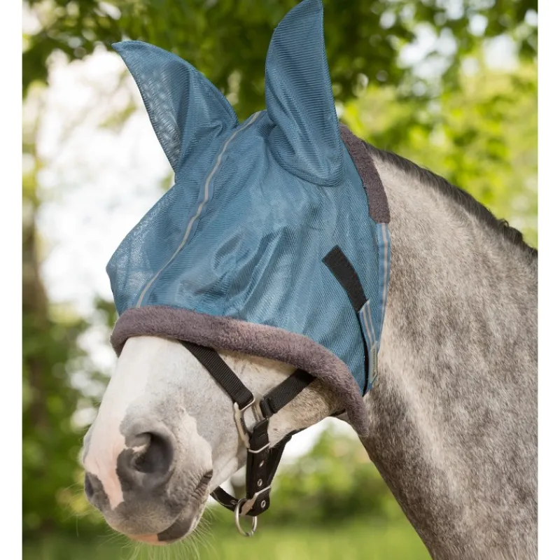 WALDHAUSEN Masque anti-mouche cheval avec oreilles Protect -< Masque Anti-Mouche Cheval|Masque Anti-Mouche Cheval