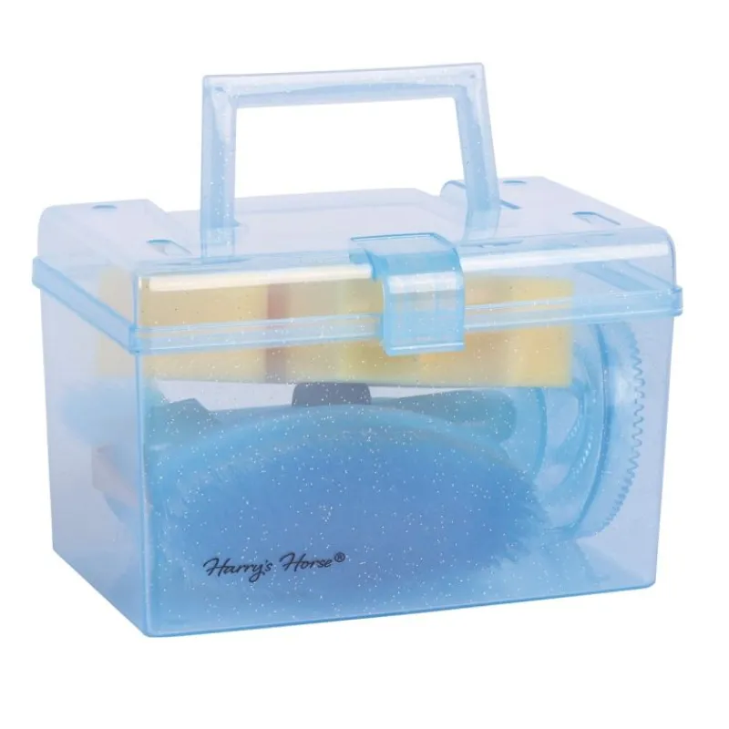 HARRY'S HORSE Mini boite de pansage enfant complet -< Sacs, Boites De Pansage|Brosses Et Bouchons Cheval