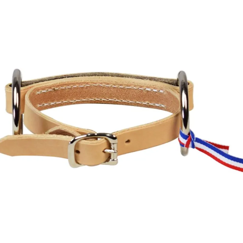 RONZON LEGEND Mors cheval plat en cuir à gourmette -< Mors Cheval
