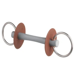 BERIS Mors deux anneaux cheval 7,5cm canon fin et doux Comfort -< Mors Cheval