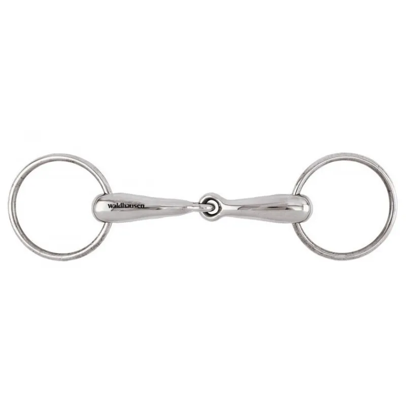 WALDHAUSEN Mors deux anneaux inox canon 18 mm -< Mors Cheval
