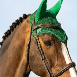 HARCOUR Pack Tapis de selle cheval Sunny + Bonnet anti-mouche Funny -< Bonnet Anti-Mouche Cheval|Tapis De Dressage