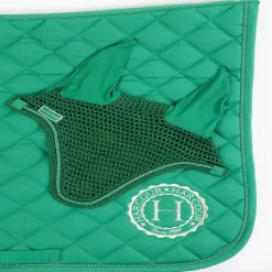 HARCOUR Pack Tapis de selle cheval Sunny + Bonnet anti-mouche Funny -< Bonnet Anti-Mouche Cheval|Tapis De Dressage