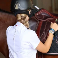 KEVIN STAUT COLLECTION Polo de concours manches courtes fille -< Concours Junior