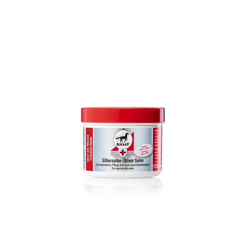 LEOVET Pommade désinfectante cheval à l'argent 150 ml -< Désinfectant Et Cicatrisant Cheval|Plaie Cheval