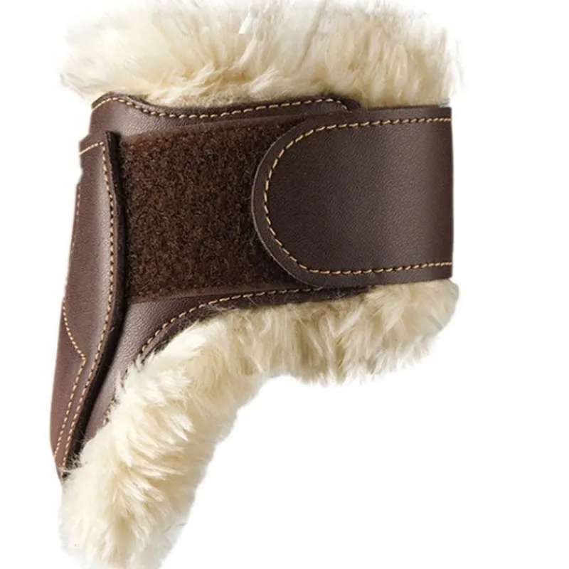 KENTUCKY HORSEWEAR Protège-boulets cheval simili-cuir mouton synthétique - Kentucky< Protège-Boulets