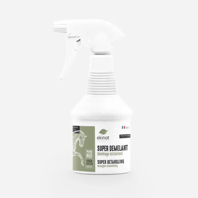 EKINAT Super démêlant bio et naturel cheval -< Equipement Concours|Lustrant Démêlant Pour Chevaux