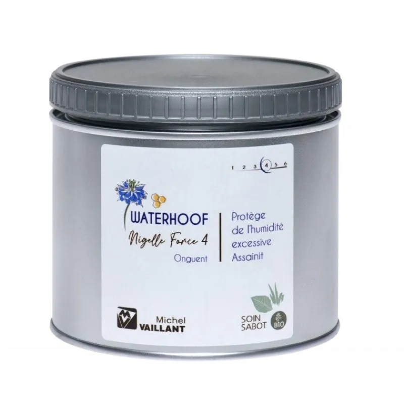 MICHEL VAILLANT Waterhoof Onguent sabots Bio Nigelle - Force 4 -< Corne Molle Sabot Cheval|Graisse À Pied Cheval